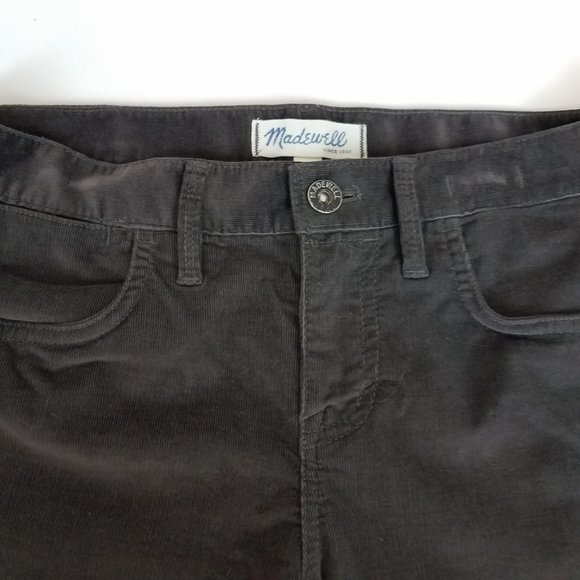 Madewell Gray Corduroy Stretchy Skinny Jeans Womens Size 27 x 32 - Picture 6 of 9